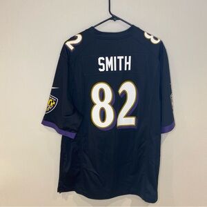 Baltimore Ravens Torrey Smith #82 On Field Black‎ Jersey Nike NFL Men’s …